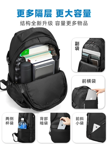 Мужская вместительная и большая сумка для путешествий, ноутбук, школьный рюкзак для школьников, бизнес-версия, для средней школы, подходит для подростков
