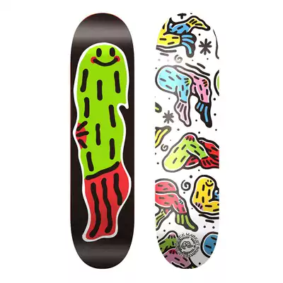 BlackMarket skateboard designer cooperation wool pants board face plus Maple double rocker professional street Board