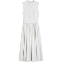 TOTEME Womens 24th Early Autumn New Light Hemp Gray Sleeveless Cotton T-Shirt Dress