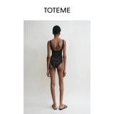 TOTEME Логотип женских черных букв, соединенный купальник