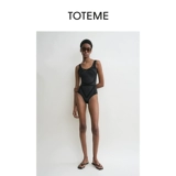TOTEME Логотип женских черных букв, соединенный купальник