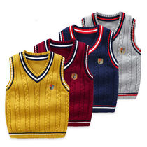 Baby sweater vest knitted (cotton) vest childrens clothing wool vest boys and girls