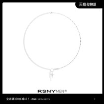 (Rong Zi Shan Wang Chenyi same model) RSNY MEN double star necklace male niche design couple pendant