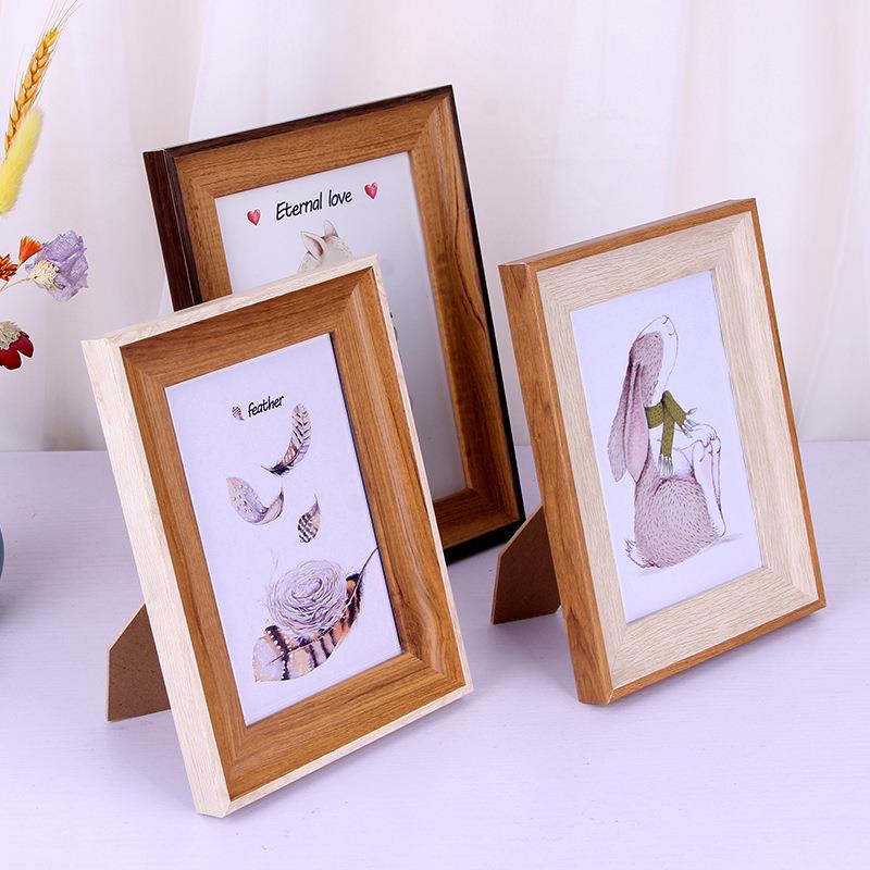 Photo frame printing logo simple creative photo frame table 7 inches 8 inches retro wedding photo studio children's photo frame