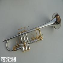 Manufacturer copper pipe small size Atlantic blown Bahaha Type C tone small number golden bend golden musical instrument custom-made