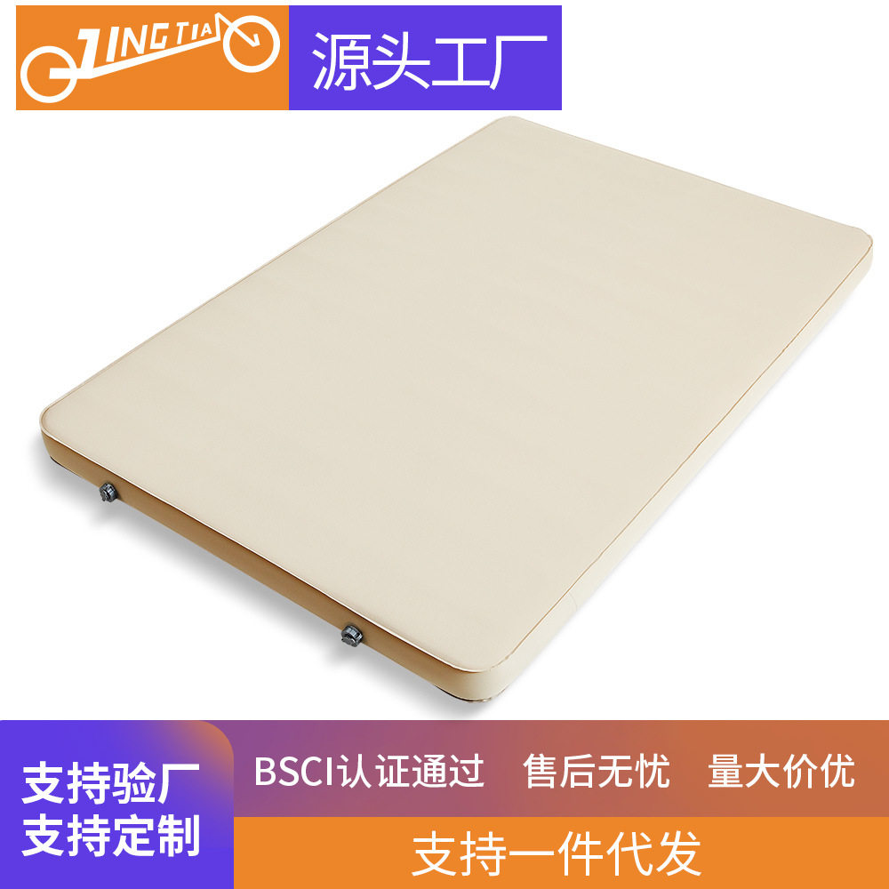 Internet celebrity hot style double 3D inflatable mattress outdoor camping inflatable mattress cheese mat new manufacturer outdoor inflatable bed
