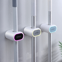Japan imported MUJIE mop hook-free wall hanging toilet powerfully sweep the jammer mop hanging hanging hanging