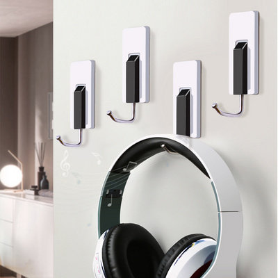 Japan imported MUJIE hook strong viscose kitchen wall punch-free load-bearing creative coat hook