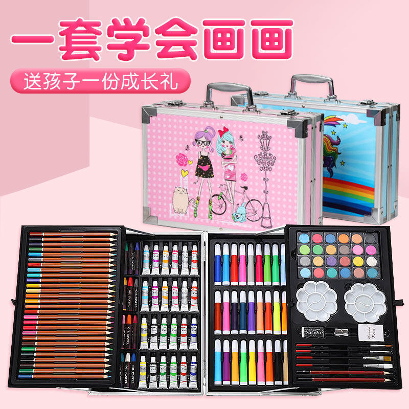 Painting tool set art children's gouache painting primary school first grade students children girls kindergarten art