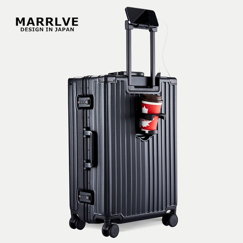 MARRLVE Универсальный держатель для стакана с зарядкой, тормоз, колесо, держатель для телефона для путешествий, багажный чемодан, коробка