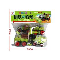 Rongle childrens assembled toy sanitation car nut toy car joint can be screwed by hand screw disassembly series model
