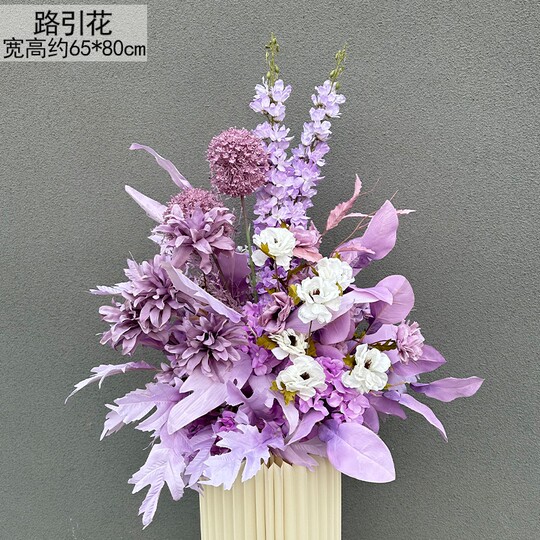 千代兰花排婚庆布置路引花装饰迎宾花花艺婚礼背景仿真绢花仿真花
