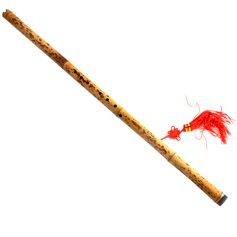 Jade screen flute Flute Hole Xiao Professional Playing Xiangfei Bamboo Plum Deer Spotted Flute Octave Six Holes Full of Flowers Spotted bamboo flute instruments