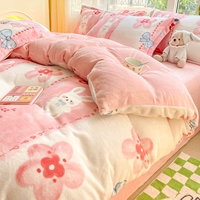 Кролик Сакура [толстый теплый молочный бархат, приятный для кожи и голый для сна]