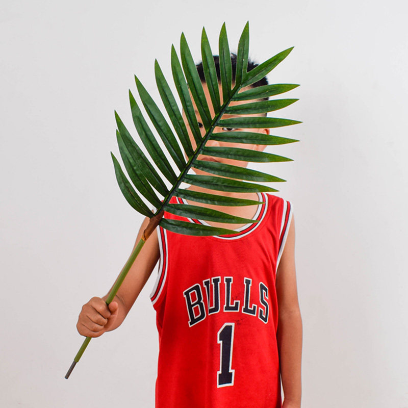 Dance Props Green Leaf Emulation Plant Wall Flower Arrangement Material Leaves Green Plant single large sunflower leaf Iron Leaves Loose-tailed sunflower-Taobao