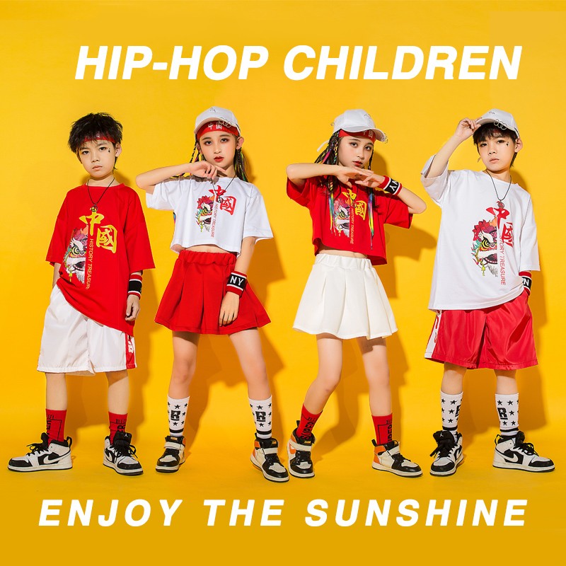 61 Children's cheerleader Performance Costume Men Girl Chorus Dance Performance Costumes National Tide Elementary School Students Games