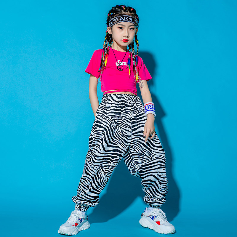 Street Dance Tide Suits Children Suit Boy Acting Out The Hiphop Walk Show Fashion Show Costumes Girl Jazz Dance