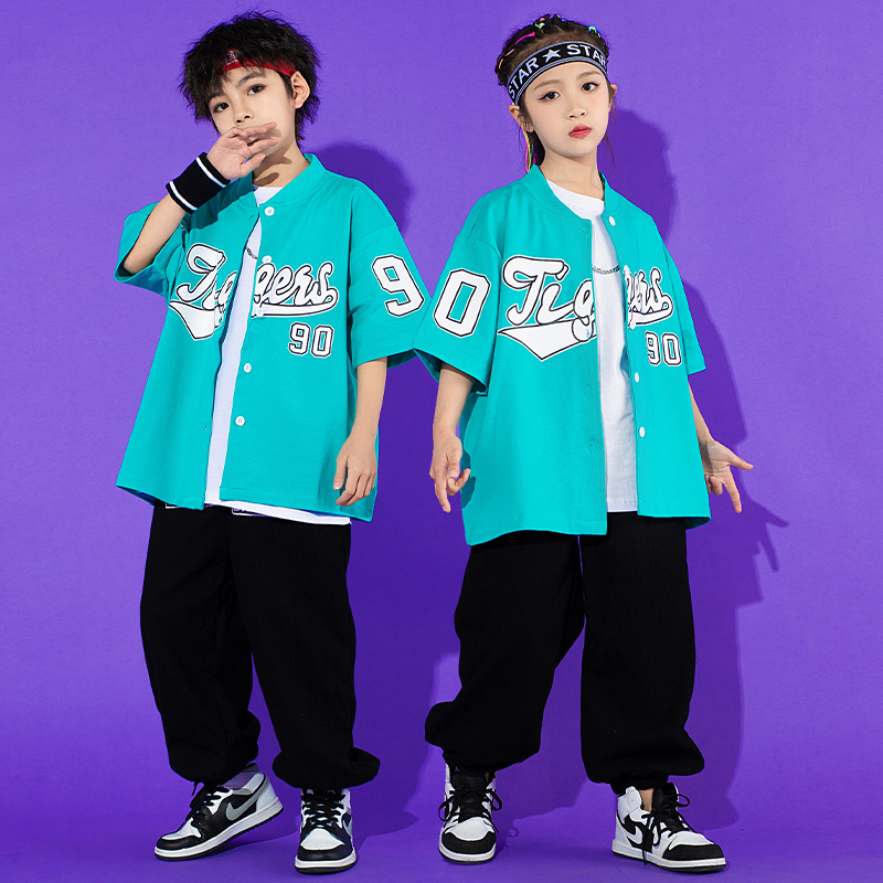 Street dance Children's Chaumen boy suit hip hop child clothes to serve girl jazz dance hiphop performance costumes