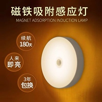 Body Sensing Smart Home Wardrobe Stairs Aisle Small Night Light Sound Control Light Control Bedroom Night Headboard Table Lamp