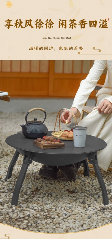 bếp cắm trại Bếp nướng BBQ nướng quanh bếp để pha trà gia đình ngoài trời gấp trong nhà bếp nướng than Bộ lò than bếp than bếp ga mini du lịch gấp gọn bếp ga phượt