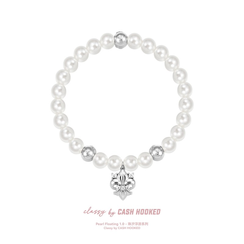 Classybych Silver Jewelry Pearl Floating Series Star Realm Astrarealm Bracelet Light Luxury Gift