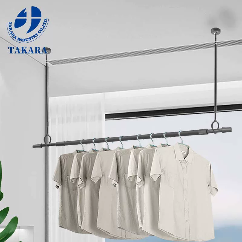 Japanese genuine import drying rack, invisible storage system