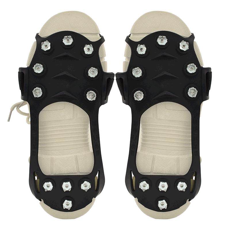 Ice Paw Mountaineering Day Non-slip Shoe shoe sole Shoe Chain Climbing Simple 10 Teeth Ice Surface Snowy Boots Outdoor Winter-Taobao