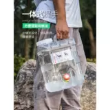 Лидер на открытом воздухе прозрачный квадратный ведро для домохозяйства ведра ковша для хранения минеральной воды