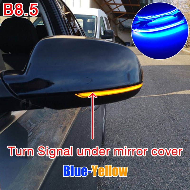 Blue-Yellow-B8.5For   Audi   A4   A5   S5   B8.5   B8   RS5   RS4   S6   S4   Dynamic   Indicator   Bl