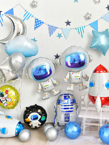 Astronaut Aluminum Film Balloon Astronaut Balloon Children Baby Baby Party Birthday Decoration Scene Arrangement