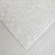 Pearl long arched convex half column shell mosaic TV background wall tile bathroom wall stickers entrance