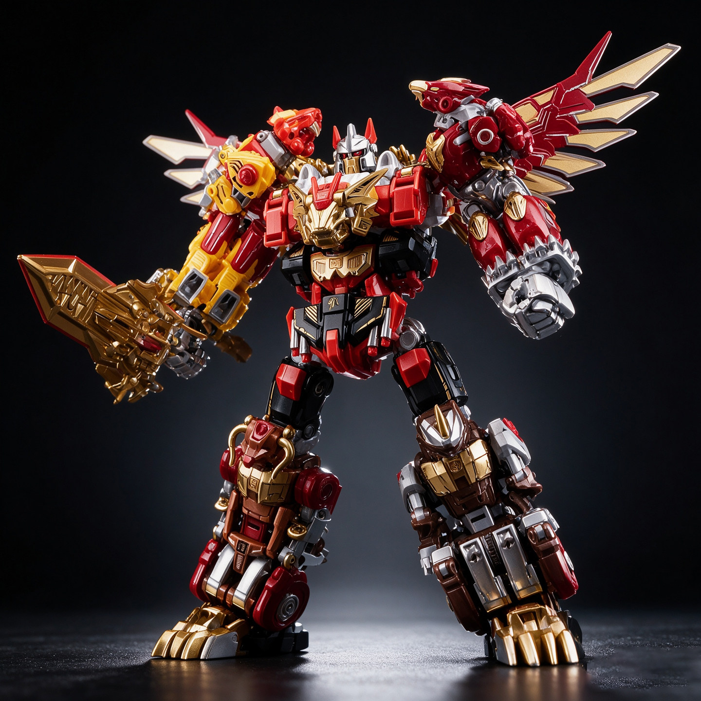Transforming Robot Toy Boy Mecha Warrior Assembly Model Children's Gift King Kong Combination Gift Multi-Form — تصویر 1