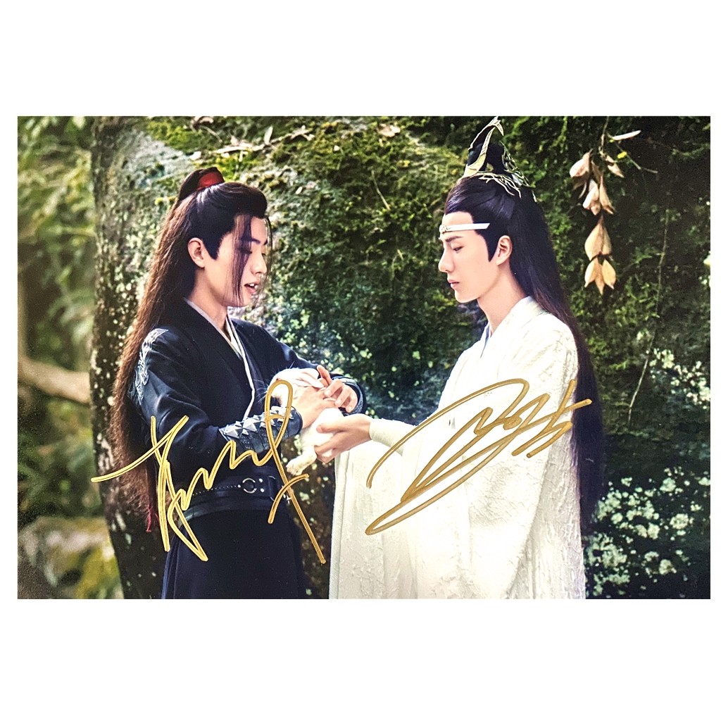 博君一肖狂喜！肖战王一博同款亲笔签名照+陈情令定制海报，可TO可收藏