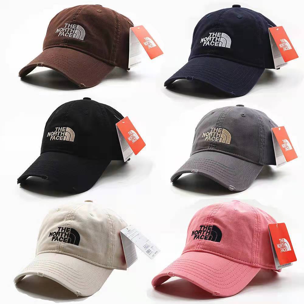 Hats men's and women's new sunscreen caps spring and summer old peaked caps women's grinding edge baseball caps retro Korean travel caps