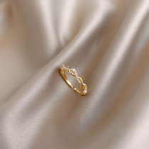 Twist ring 2021 new trendy girl niche design advanced sense fashion personality sterling silver Food ring adjustable