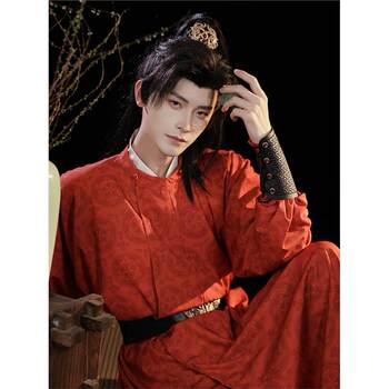 Original tang dynasty round neck robe hanfu 2026