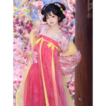Tang style hanfu women's chest-length underskirt suit