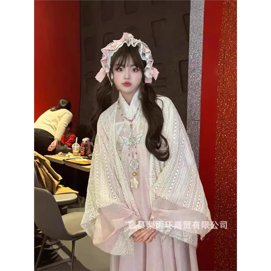 2025 autumn and spring new cherry blossom pink Hanfu