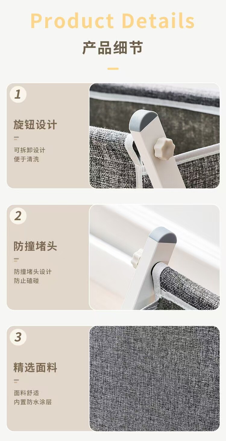 折叠脏衣篓带轮简约脏衣筐大容量家用脏衣篮收纳卫生间放衣服神器详情8