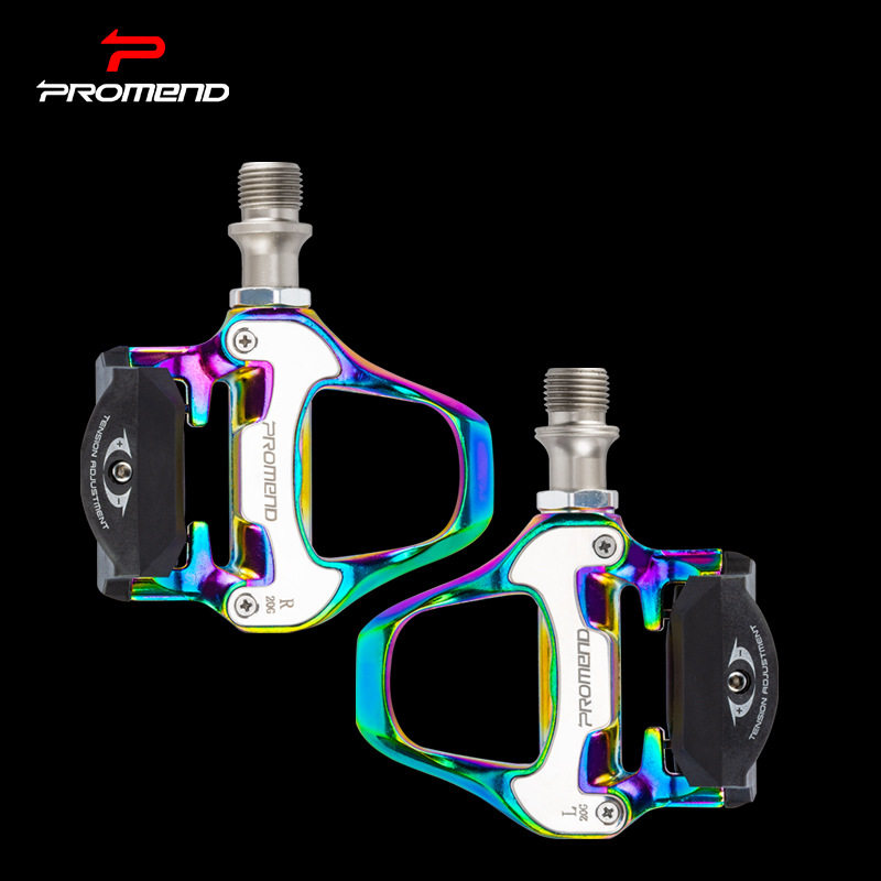 Road bike Self-lock pedalling bike aluminum alloy bearing Palin-type pedal Highway riding lock pedal lock sheet-Taobao