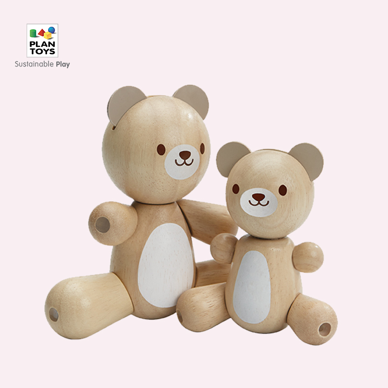 plantoys Children's Day Gift children Wooden Toy Pendulum with Bear Doll Adjustable Puzzle-Taobao