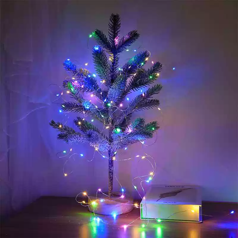 colored light LED copper wire light bobo ball battery box co