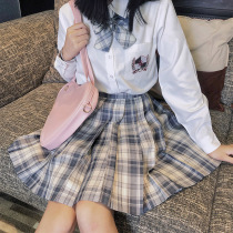 jk uniform skirt genuine original gentle knife white shirt spring womens 2021 New set school dress dress dress