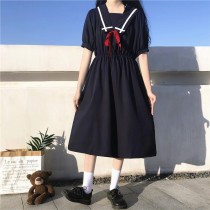 Skirt 2021 new spring navy collar dress summer student Mori department college style short-sleeved sailor suit summer suit