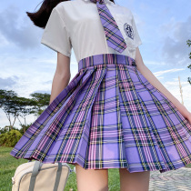 JK uniform skirt genuine set full Set Japanese school uniform skirt Academy style girl pleated skirt school for the sense of student plaid skirt