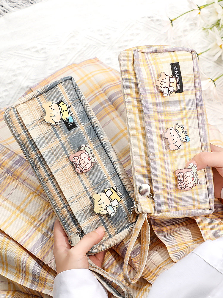 Pen bag ins days high face value girl boy elementary school student brief about 2021 new first grade fine art big capacity