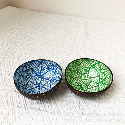 Вьетнамская кокосовая чаша вьетнамская оболочка кокосовая посуда Миска Домашняя чаша Миска конфела дыня пластина кокосовая миска кокосовой