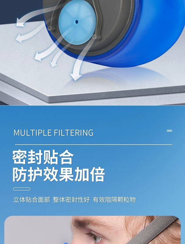 Mặt nạ mũi lợn chống bụi bụi công nghiệp mặt nạ phòng độc xưởng mặt nạ chống bụi bông lọc than hoạt tính dưới lòng đất mặt nạ phòng độc 3m 7502
