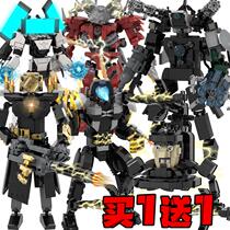 Electric Drill King Armed Toilet Man and Monitor Man Toy Figures Upgraded Version Clock Man Children’s Assembled Building Blocks Gift