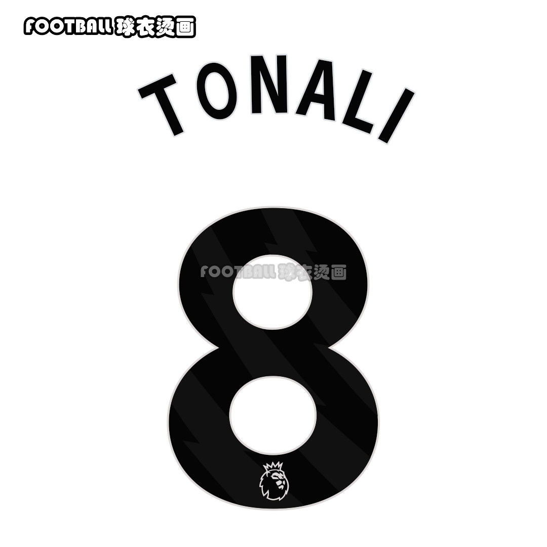 ชุดเสื้อผ้าทีม Newcastle United ฤดูกาล 24-25 พร้อมหมายเลขพิมพ์สีดำ ตัวอักษร Triteronali Isak Gaimalins